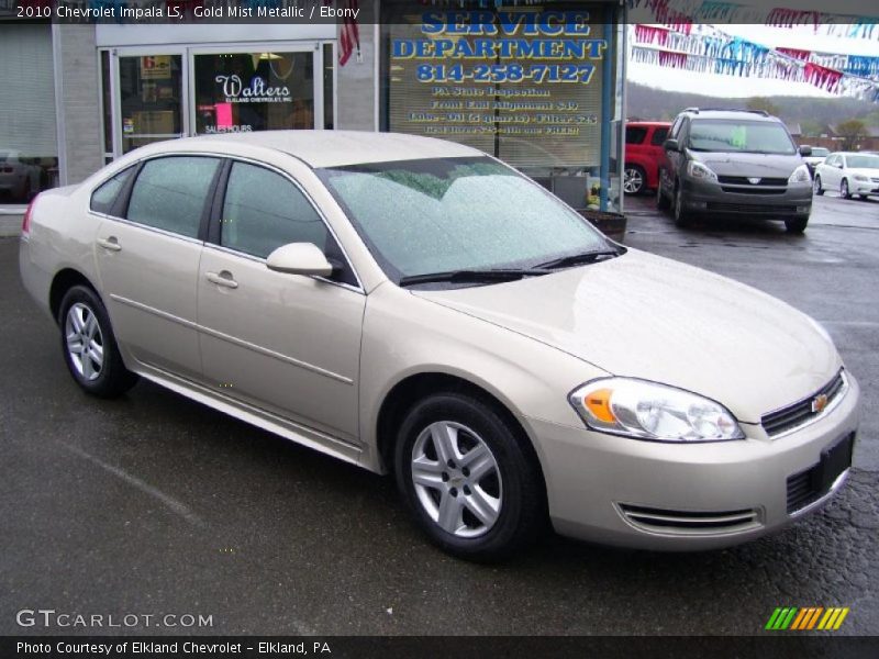 Gold Mist Metallic / Ebony 2010 Chevrolet Impala LS