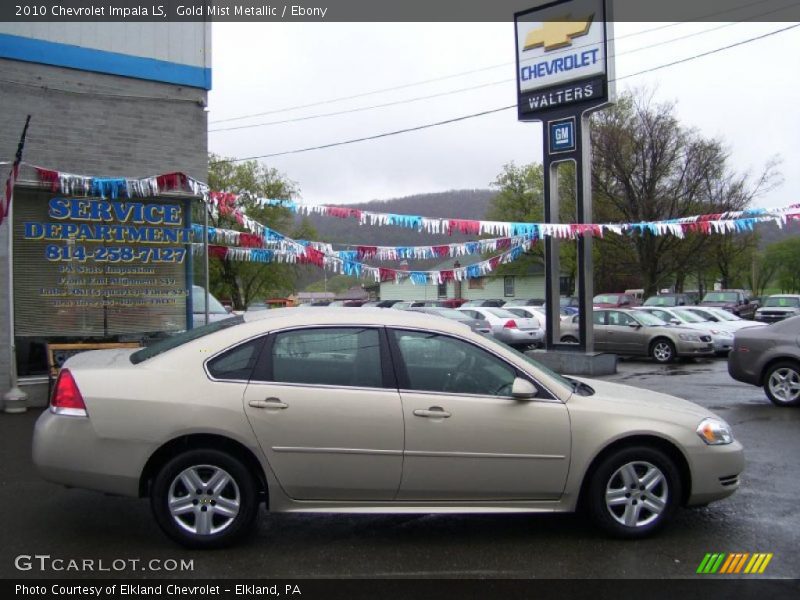 Gold Mist Metallic / Ebony 2010 Chevrolet Impala LS