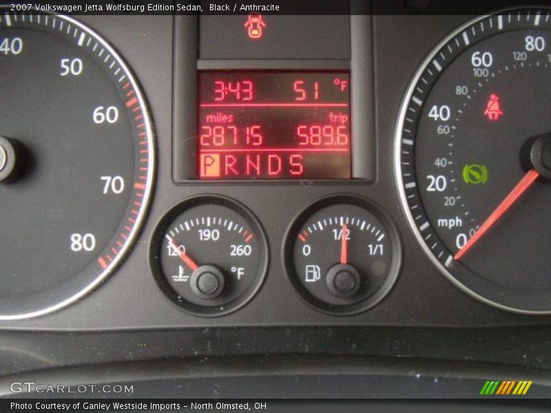 Black / Anthracite 2007 Volkswagen Jetta Wolfsburg Edition Sedan