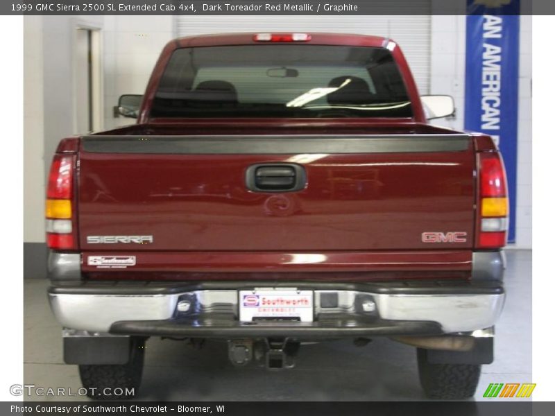 Dark Toreador Red Metallic / Graphite 1999 GMC Sierra 2500 SL Extended Cab 4x4