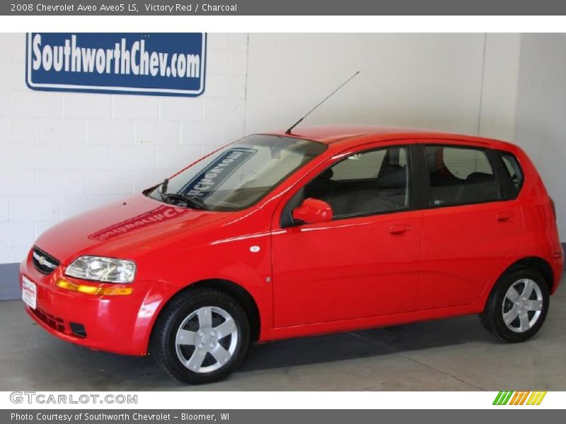 Victory Red / Charcoal 2008 Chevrolet Aveo Aveo5 LS