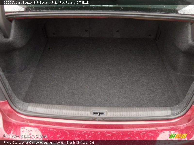 Ruby Red Pearl / Off Black 2009 Subaru Legacy 2.5i Sedan