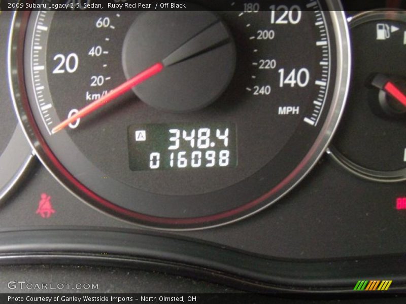 Ruby Red Pearl / Off Black 2009 Subaru Legacy 2.5i Sedan