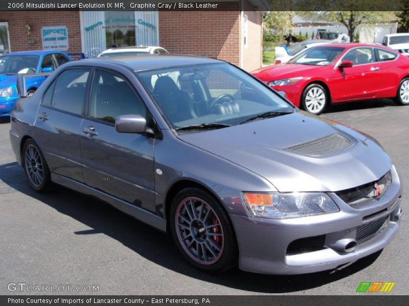 Graphite Gray / Black Leather 2006 Mitsubishi Lancer Evolution IX MR