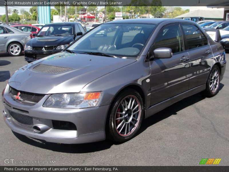 Graphite Gray / Black Leather 2006 Mitsubishi Lancer Evolution IX MR