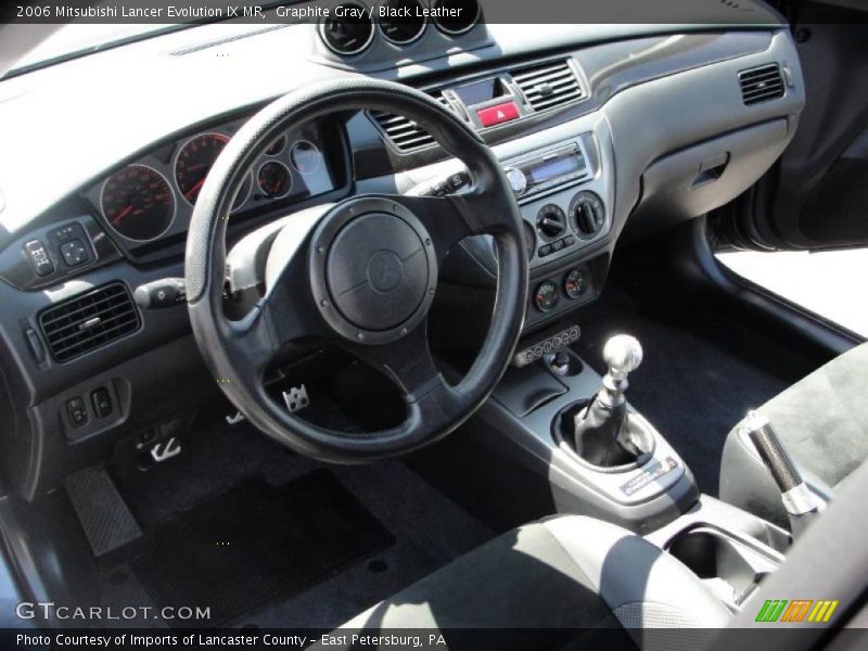Graphite Gray / Black Leather 2006 Mitsubishi Lancer Evolution IX MR