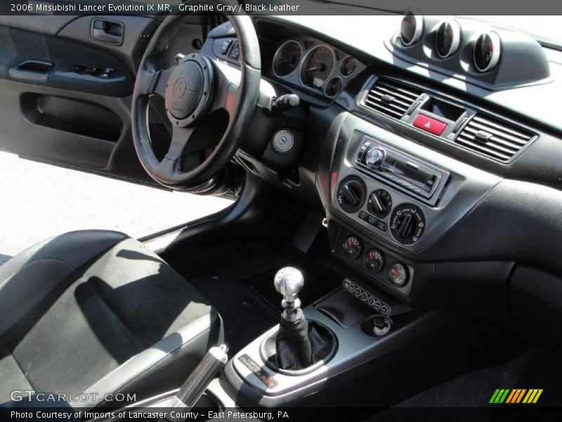 Graphite Gray / Black Leather 2006 Mitsubishi Lancer Evolution IX MR