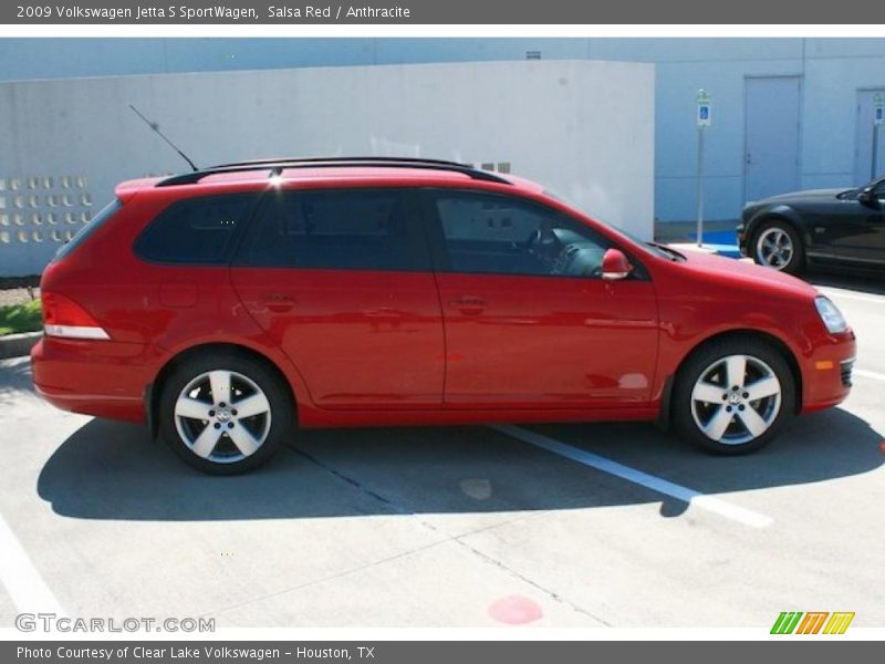Salsa Red / Anthracite 2009 Volkswagen Jetta S SportWagen