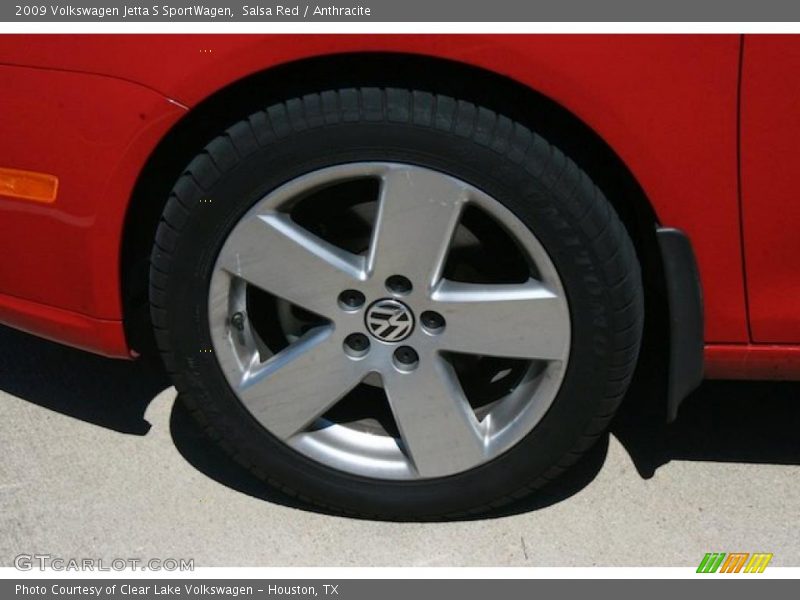 Salsa Red / Anthracite 2009 Volkswagen Jetta S SportWagen