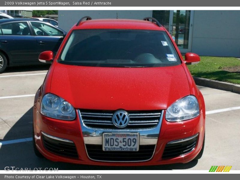 Salsa Red / Anthracite 2009 Volkswagen Jetta S SportWagen