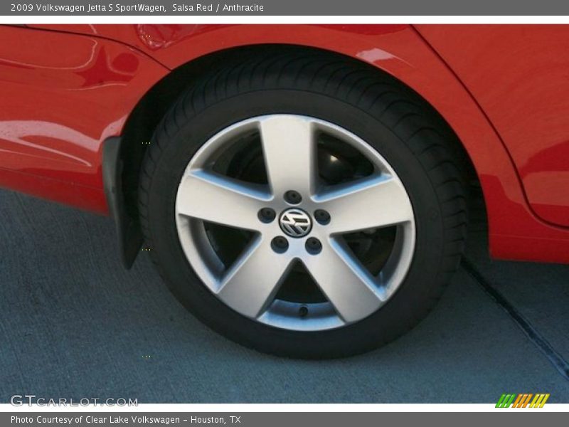 Salsa Red / Anthracite 2009 Volkswagen Jetta S SportWagen