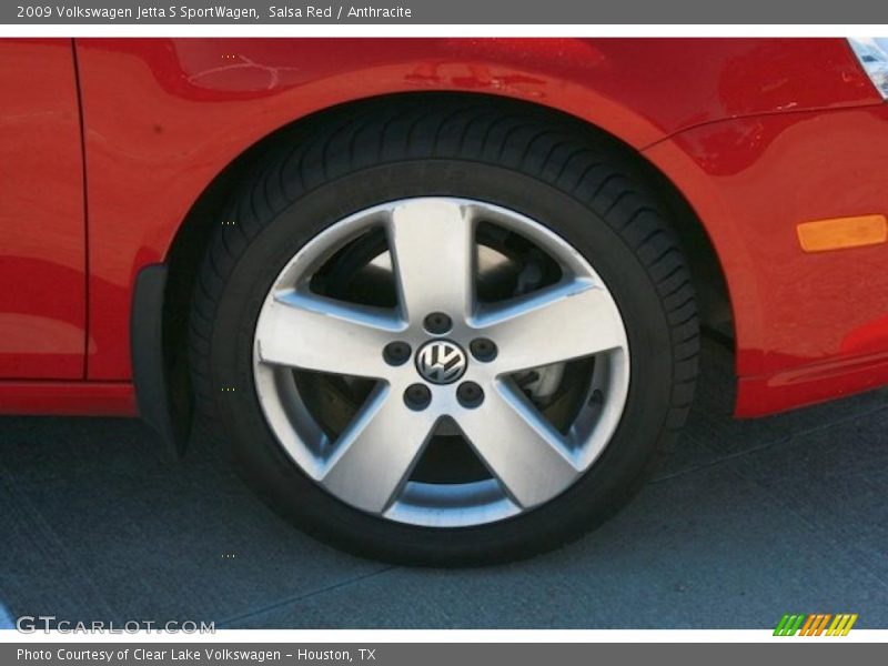 Salsa Red / Anthracite 2009 Volkswagen Jetta S SportWagen