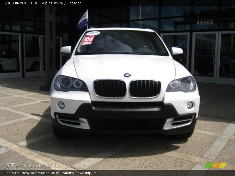 Alpine White / Tobacco 2008 BMW X5 3.0si