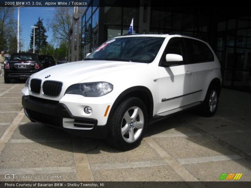 Alpine White / Tobacco 2008 BMW X5 3.0si