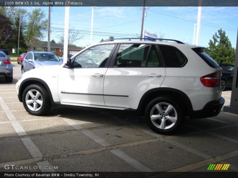 Alpine White / Tobacco 2008 BMW X5 3.0si