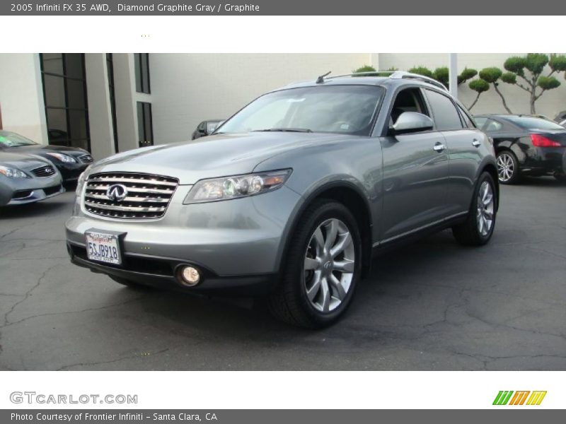 Diamond Graphite Gray / Graphite 2005 Infiniti FX 35 AWD