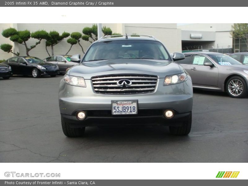 Diamond Graphite Gray / Graphite 2005 Infiniti FX 35 AWD