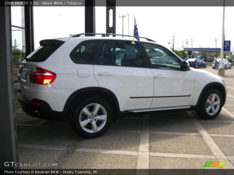 Alpine White / Tobacco 2008 BMW X5 3.0si