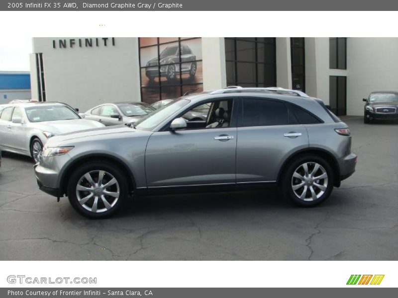 Diamond Graphite Gray / Graphite 2005 Infiniti FX 35 AWD