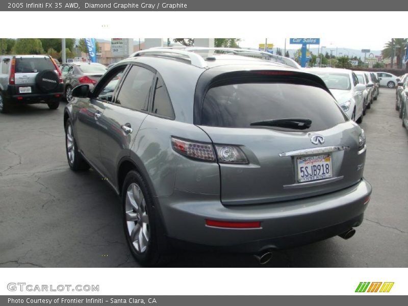 Diamond Graphite Gray / Graphite 2005 Infiniti FX 35 AWD