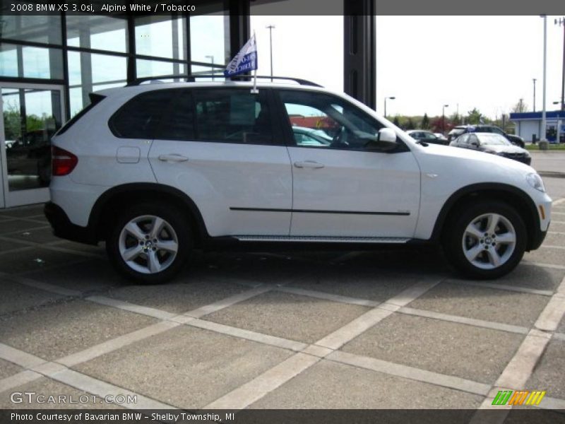 Alpine White / Tobacco 2008 BMW X5 3.0si