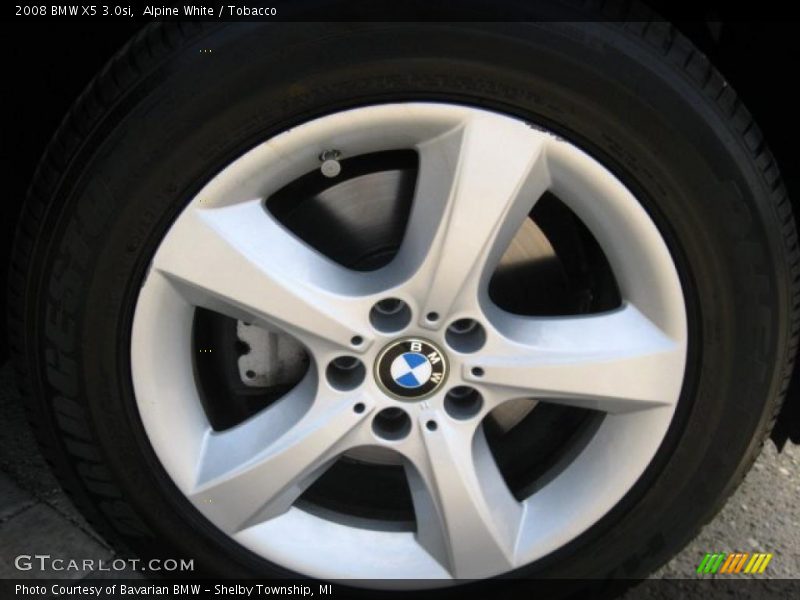 Alpine White / Tobacco 2008 BMW X5 3.0si