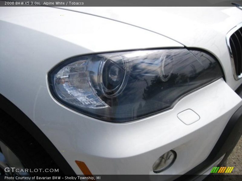 Alpine White / Tobacco 2008 BMW X5 3.0si