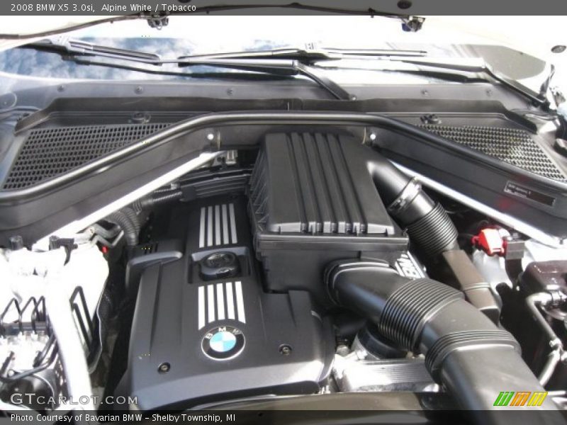 Alpine White / Tobacco 2008 BMW X5 3.0si
