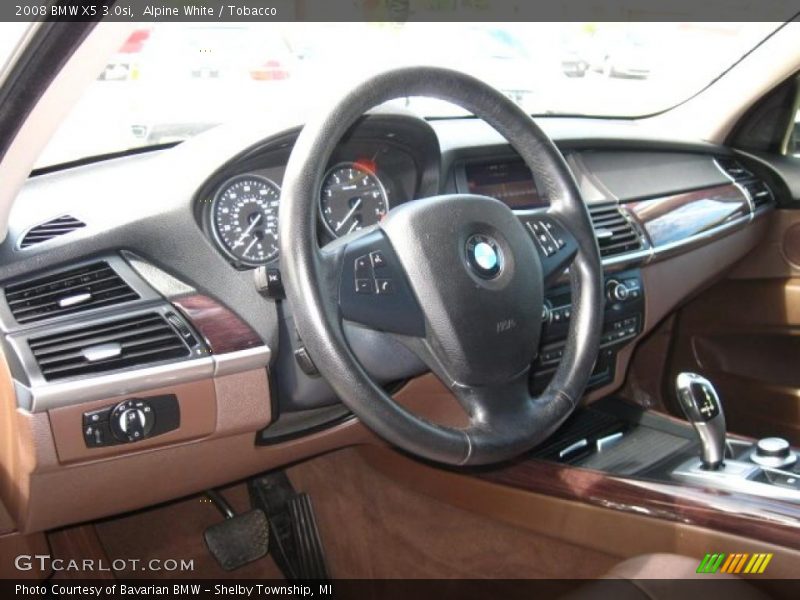 Alpine White / Tobacco 2008 BMW X5 3.0si