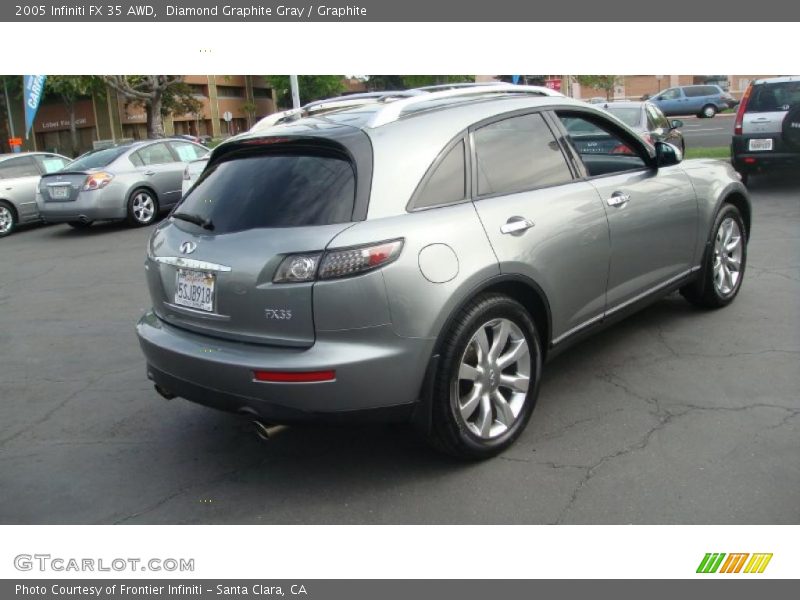 Diamond Graphite Gray / Graphite 2005 Infiniti FX 35 AWD