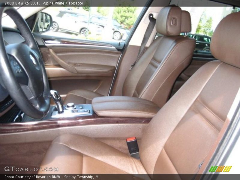Alpine White / Tobacco 2008 BMW X5 3.0si