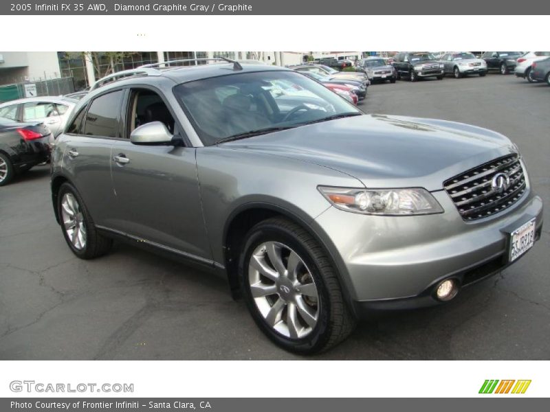 Diamond Graphite Gray / Graphite 2005 Infiniti FX 35 AWD