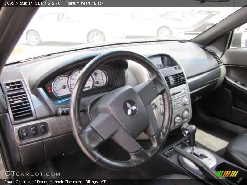 Titanium Pearl / Black 2005 Mitsubishi Galant GTS V6