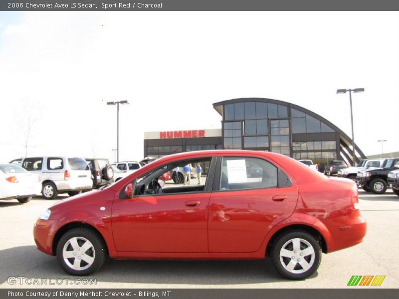 Sport Red / Charcoal 2006 Chevrolet Aveo LS Sedan