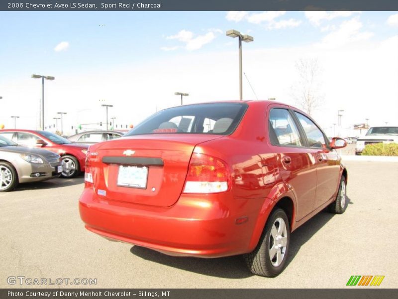 Sport Red / Charcoal 2006 Chevrolet Aveo LS Sedan