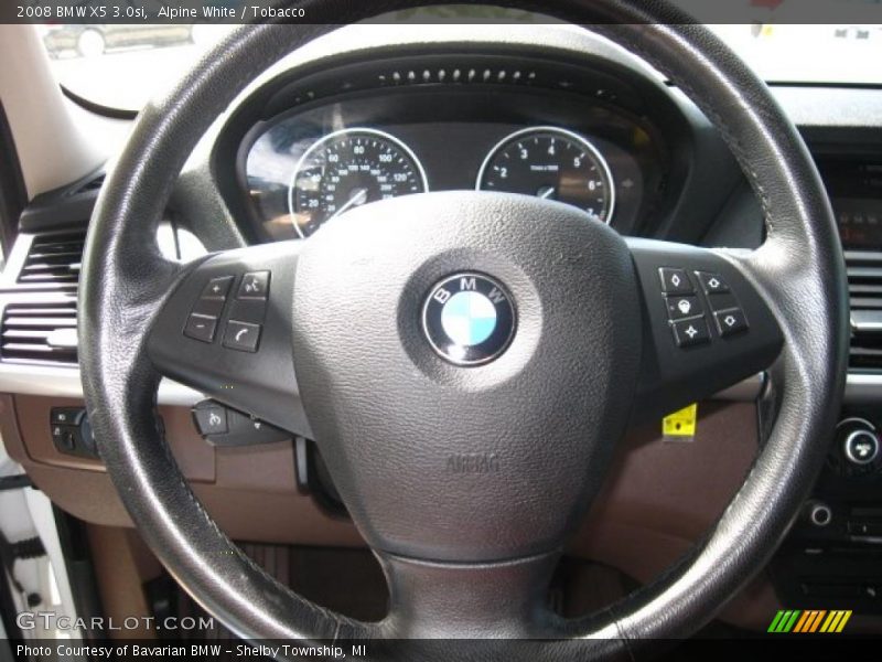 Alpine White / Tobacco 2008 BMW X5 3.0si