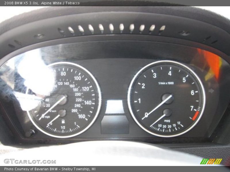 Alpine White / Tobacco 2008 BMW X5 3.0si