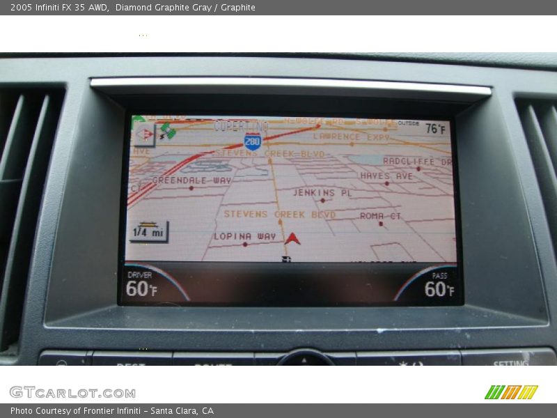 Diamond Graphite Gray / Graphite 2005 Infiniti FX 35 AWD