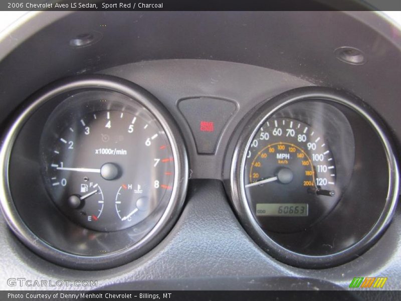 Sport Red / Charcoal 2006 Chevrolet Aveo LS Sedan