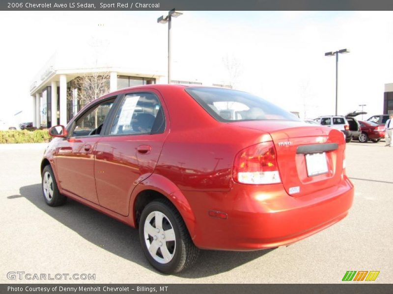Sport Red / Charcoal 2006 Chevrolet Aveo LS Sedan