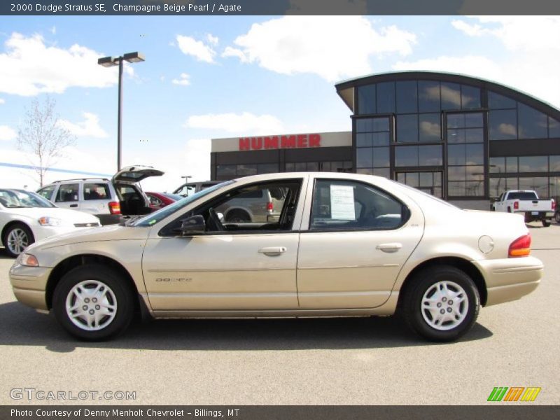 Champagne Beige Pearl / Agate 2000 Dodge Stratus SE
