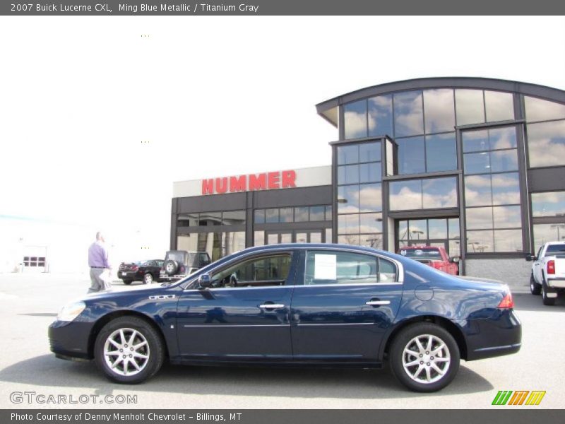 Ming Blue Metallic / Titanium Gray 2007 Buick Lucerne CXL