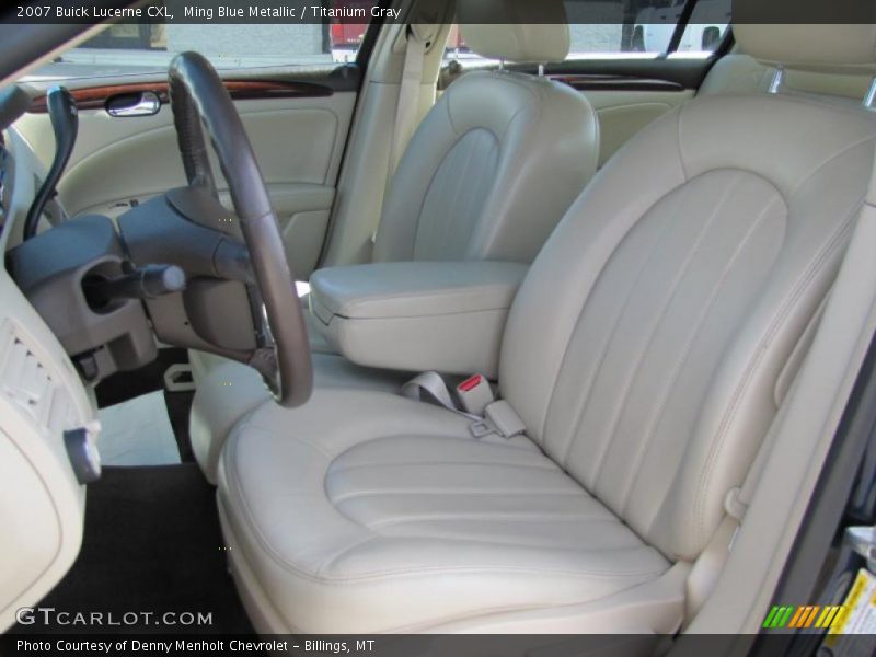 Ming Blue Metallic / Titanium Gray 2007 Buick Lucerne CXL