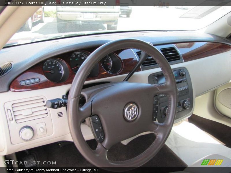 Ming Blue Metallic / Titanium Gray 2007 Buick Lucerne CXL