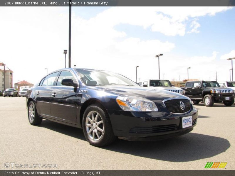 Ming Blue Metallic / Titanium Gray 2007 Buick Lucerne CXL