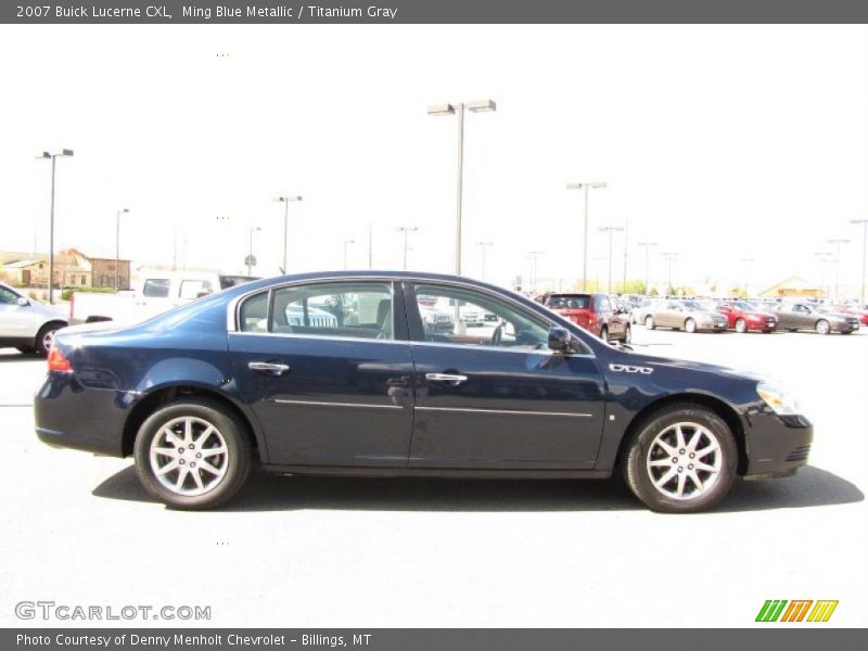 Ming Blue Metallic / Titanium Gray 2007 Buick Lucerne CXL