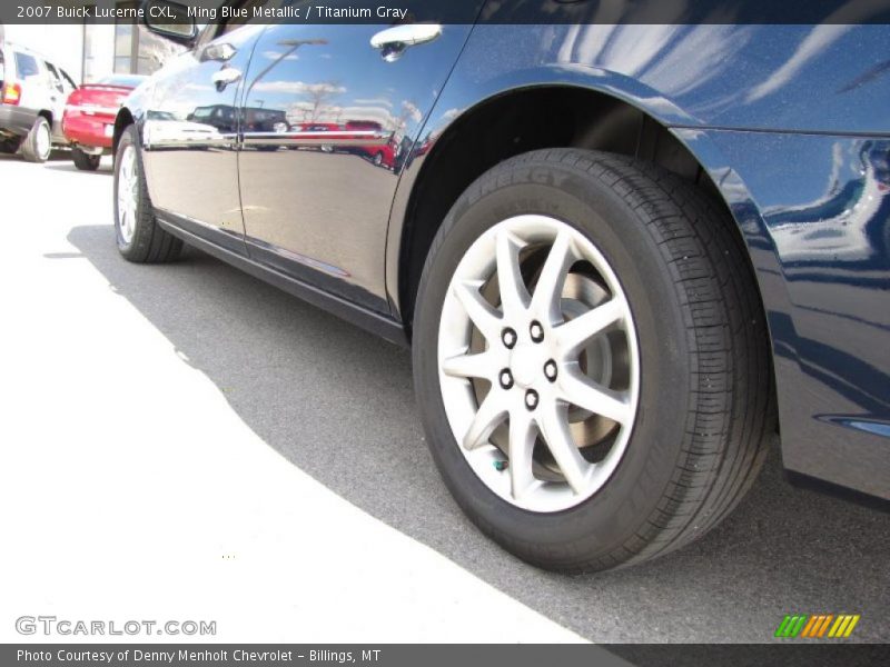 Ming Blue Metallic / Titanium Gray 2007 Buick Lucerne CXL