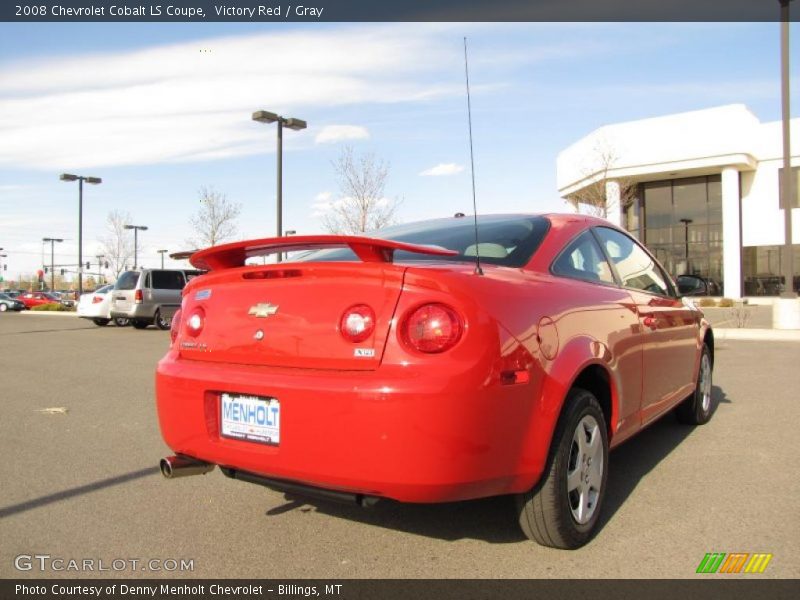 Victory Red / Gray 2008 Chevrolet Cobalt LS Coupe
