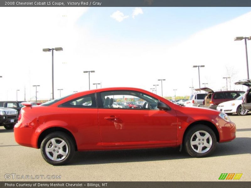 Victory Red / Gray 2008 Chevrolet Cobalt LS Coupe