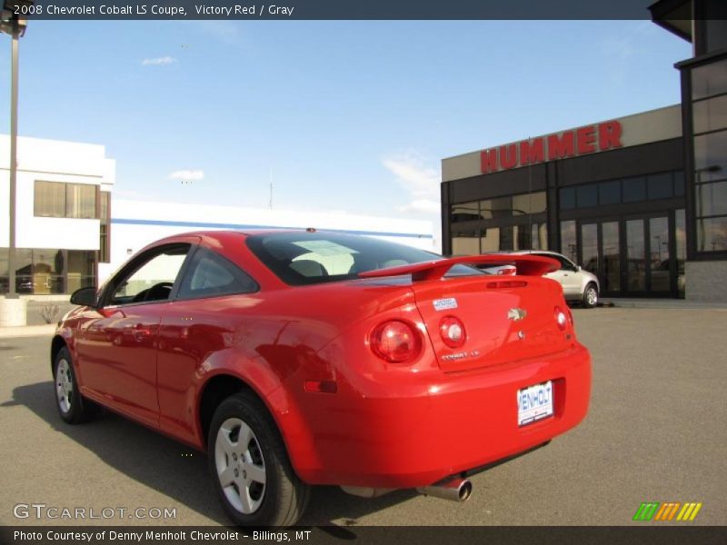 Victory Red / Gray 2008 Chevrolet Cobalt LS Coupe
